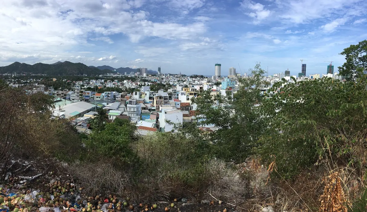 View over Nha Trang from a hill